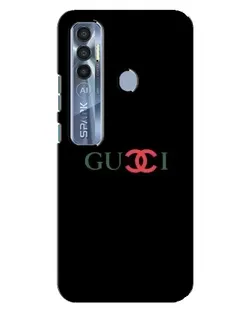Чехол для TECNO Spark 7 Pro с картинкой «Gucci — красный градиент»