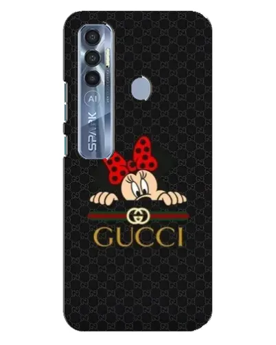 Чехол для TECNO Spark 7 Pro с картинкой «Минни Маус Gucci — черный» Чехол для TECNO Spark 7 Pro с картинкой «Минни Маус Gucci — черный»