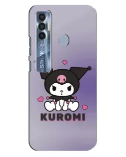 Чехол для TECNO Spark 7 Pro с картинкой «Kuromi — фиолетовый арт»