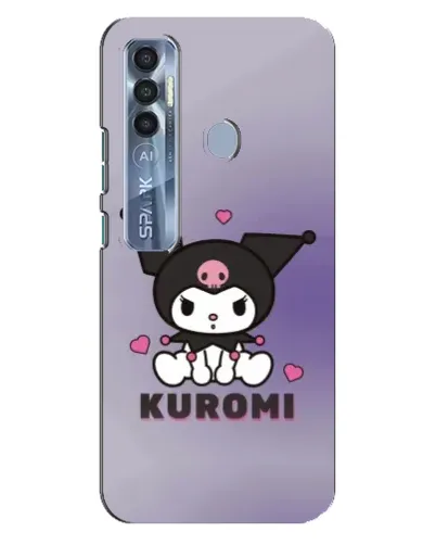 Чехол для TECNO Spark 7 Pro с картинкой «Kuromi — фиолетовый арт» Чехол для TECNO Spark 7 Pro с картинкой «Kuromi — фиолетовый арт»
