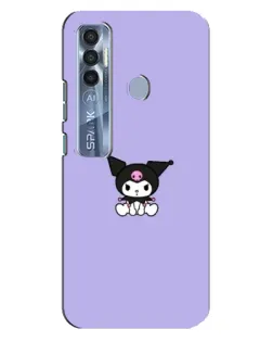 Чехол для TECNO Spark 7 Pro с картинкой «Kuromi — фиолетовый минимализм»