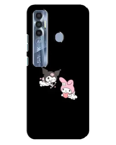Чехол для TECNO Spark 7 Pro с картинкой «My Melody и Kuromi» Чехол для TECNO Spark 7 Pro с картинкой «My Melody и Kuromi»