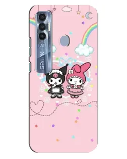 Чехол для TECNO Spark 7 Pro с картинкой «My Melody и Kuromi»