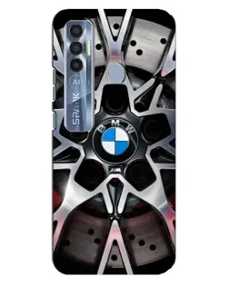 Чехол для TECNO Spark 7 Pro с картинкой «BMW — деталь диска»