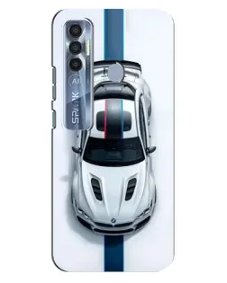 Чохол для TECNO Spark 7 Pro з картинкою «Вид зверху — BMW M»
