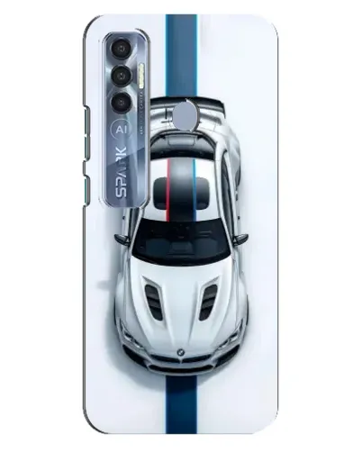 Чехол для TECNO Spark 7 Pro с картинкой «Вид сверху — BMW M»