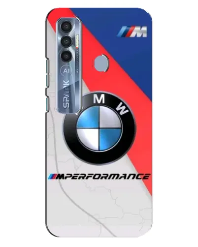 Чехол для TECNO Spark 7 Pro с картинкой «BMW Performance стиль»