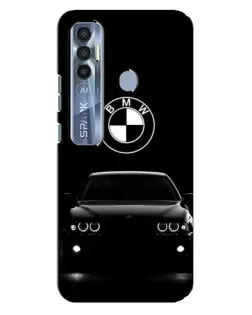 Чехол для TECNO Spark 7 Pro с картинкой «BMW — взгляд из темноты»