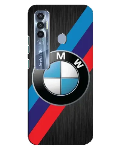 Чехол для TECNO Spark 7 Pro с картинкой «BMW M-stripes стиль»