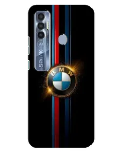 Чехол для TECNO Spark 7 Pro с картинкой «BMW M-Power неон»