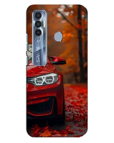 Чехол для TECNO Spark 7 Pro с картинкой «Осенняя BMW M4»
