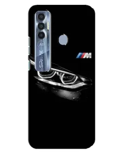 Чехол для TECNO Spark 7 Pro с картинкой «BMW — взгляд тигра»