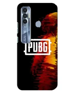 Чехол для TECNO Spark 7 Pro с картинкой «Яркий логотип PUBG»