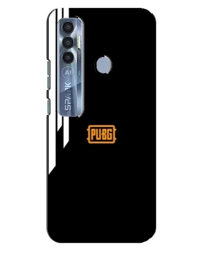 Чехол для TECNO Spark 7 Pro с картинкой «PUBG — вертикальные линии»