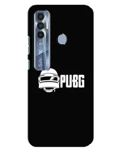 Чехол для TECNO Spark 7 Pro с картинкой «PUBG — классический лого»