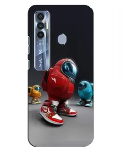 Чохол для TECNO Spark 7 Pro з картинкою «Among Us — 3D стиль»