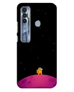 Чохол для TECNO Spark 7 Pro з картинкою «Самотній герой на планеті»