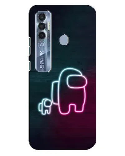 Чохол для TECNO Spark 7 Pro з картинкою «Among Us неон-арт» Чохол для TECNO Spark 7 Pro з картинкою «Among Us неон-арт»