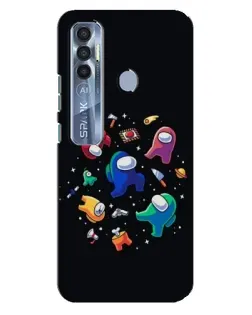 Чохол для TECNO Spark 7 Pro з картинкою «Among Us космос»