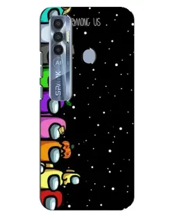 Чохол для TECNO Spark 7 Pro з картинкою «Команда Among Us»