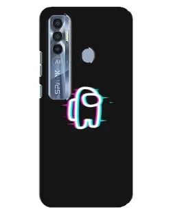 Чохол для TECNO Spark 7 Pro з картинкою «Among Us неон»