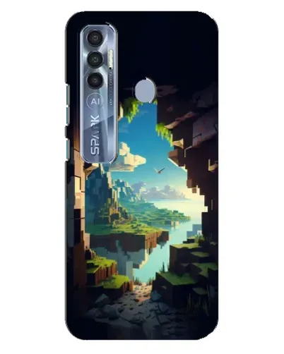 Чохол для TECNO Spark 7 Pro з картинкою «Вид з печери»