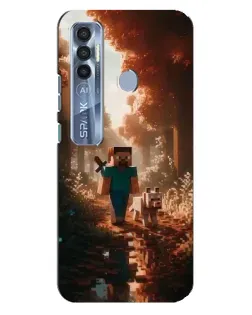 Чохол для TECNO Spark 7 Pro з картинкою «Стів у лісі»