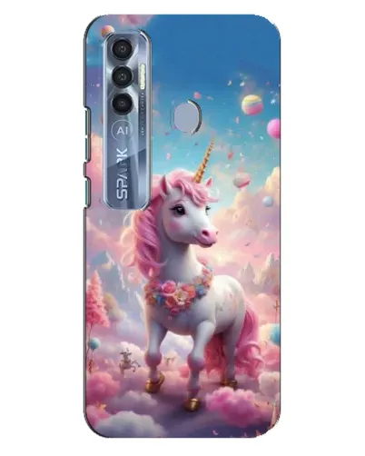 Чехол для TECNO Spark 7 Pro с картинкой «Единорог среди облаков» Чехол для TECNO Spark 7 Pro с картинкой «Единорог среди облаков»