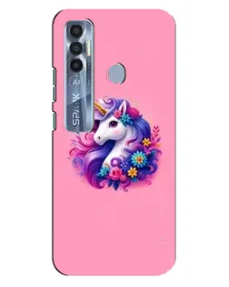 Чехол для TECNO Spark 7 Pro с картинкой «Сказочный единорог»