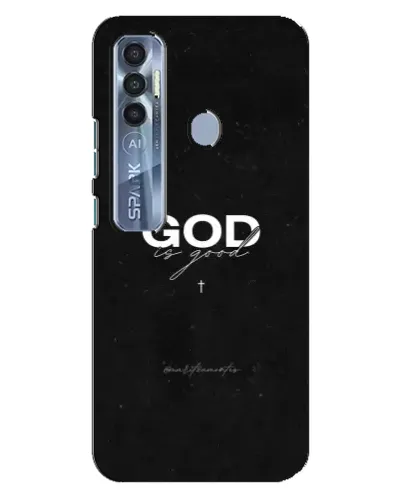 Чехол для TECNO Spark 7 Pro с картинкой «GOD — Бог над всем»