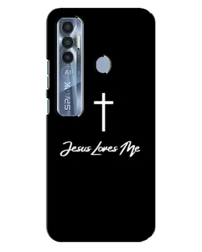 Чехол для TECNO Spark 7 Pro с картинкой «Иисус любит тебя»