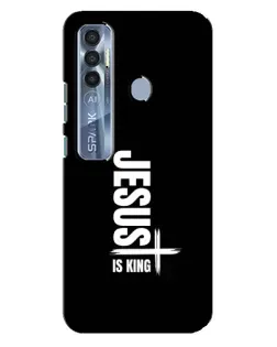 Чехол для TECNO Spark 7 Pro с картинкой «Вертикаль веры Jesus»