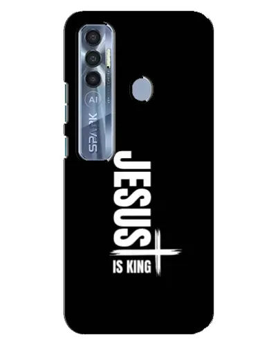 Чехол для TECNO Spark 7 Pro с картинкой «Вертикаль веры Jesus»