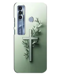Чохол для TECNO Spark 7 Pro з картинкою «Оливкова гілка»