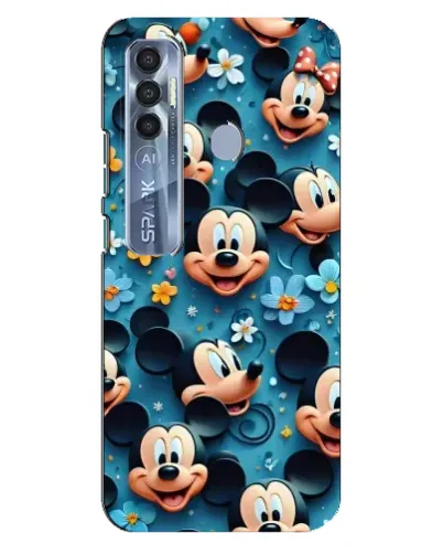 Чохол для TECNO Spark 7 Pro з картинкою «Паттерн Міккі та Мінні» Чохол для TECNO Spark 7 Pro з картинкою «Паттерн Міккі та Мінні»