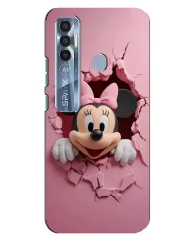 Чохол для TECNO Spark 7 Pro з картинкою «Мінні крізь стіну» Чохол для TECNO Spark 7 Pro з картинкою «Мінні крізь стіну»