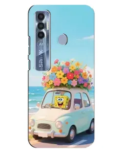 Чехол для TECNO Spark 7 Pro с картинкой «Автомобильное путешествие»