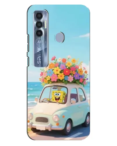 Чехол для TECNO Spark 7 Pro с картинкой «Автомобильное путешествие»