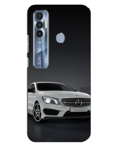 Чехол для TECNO Spark 7 Pro с картинкой «Mercedes AMG GT Silver»