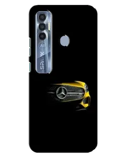 Чехол для TECNO Spark 7 Pro с картинкой «Mercedes — ретро стиль»