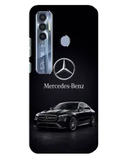 Чехол для TECNO Spark 7 Pro с картинкой «Mercedes — решетка радиатора»