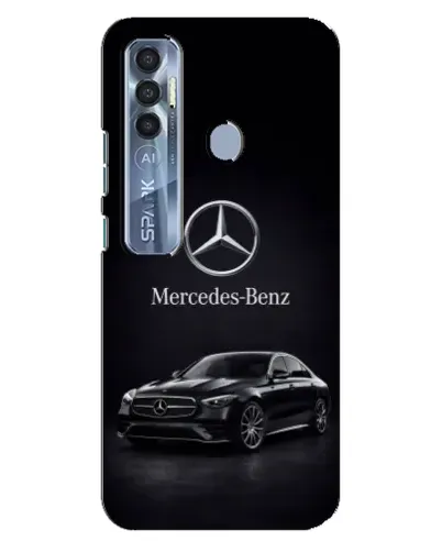 Чехол для TECNO Spark 7 Pro с картинкой «Mercedes — решетка радиатора»