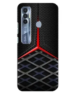 Чехол для TECNO Spark 7 Pro с картинкой «Mercedes Carbon Grid»