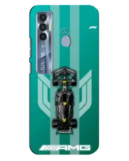 Чехол для TECNO Spark 7 Pro с картинкой «Mercedes AMG Petronas»