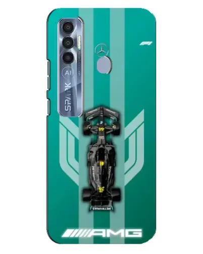 Чехол для TECNO Spark 7 Pro с картинкой «Mercedes AMG Petronas»