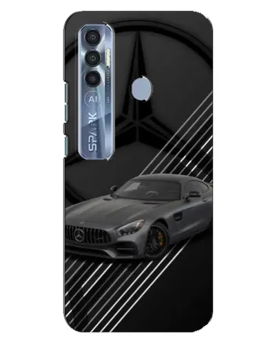 Чехол для TECNO Spark 7 Pro с картинкой «Mercedes AMG — графика»