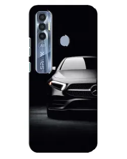 Чехол для TECNO Spark 7 Pro с картинкой «Свет фар Mercedes»