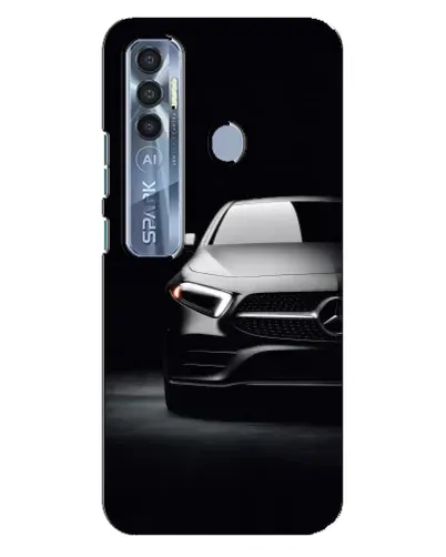 Чехол для TECNO Spark 7 Pro с картинкой «Свет фар Mercedes»