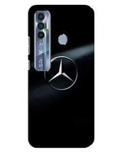 Чохол для TECNO Spark 7 Pro з картинкою «Mercedes на металі»