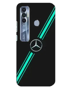 Чохол для TECNO Spark 7 Pro з картинкою «Спортивні лінії Mercedes»